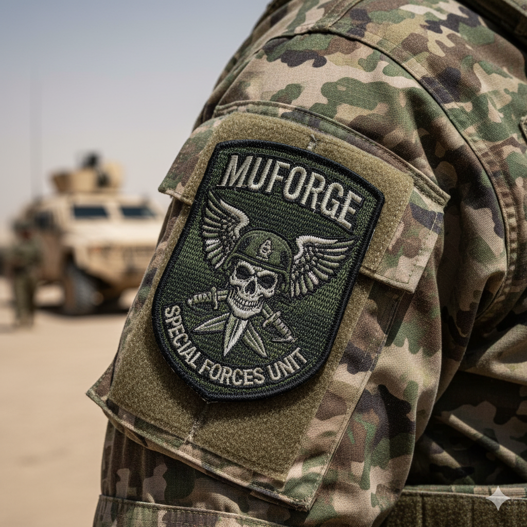 Metal badges patches